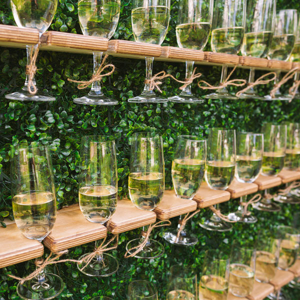 champagne wall available to add to any event