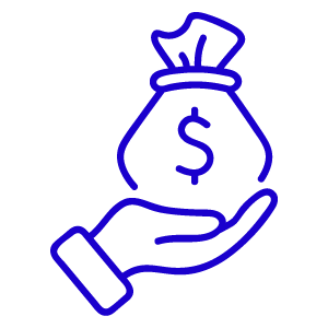 hand holding money icon