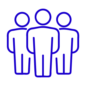 group of people silhouettes icon